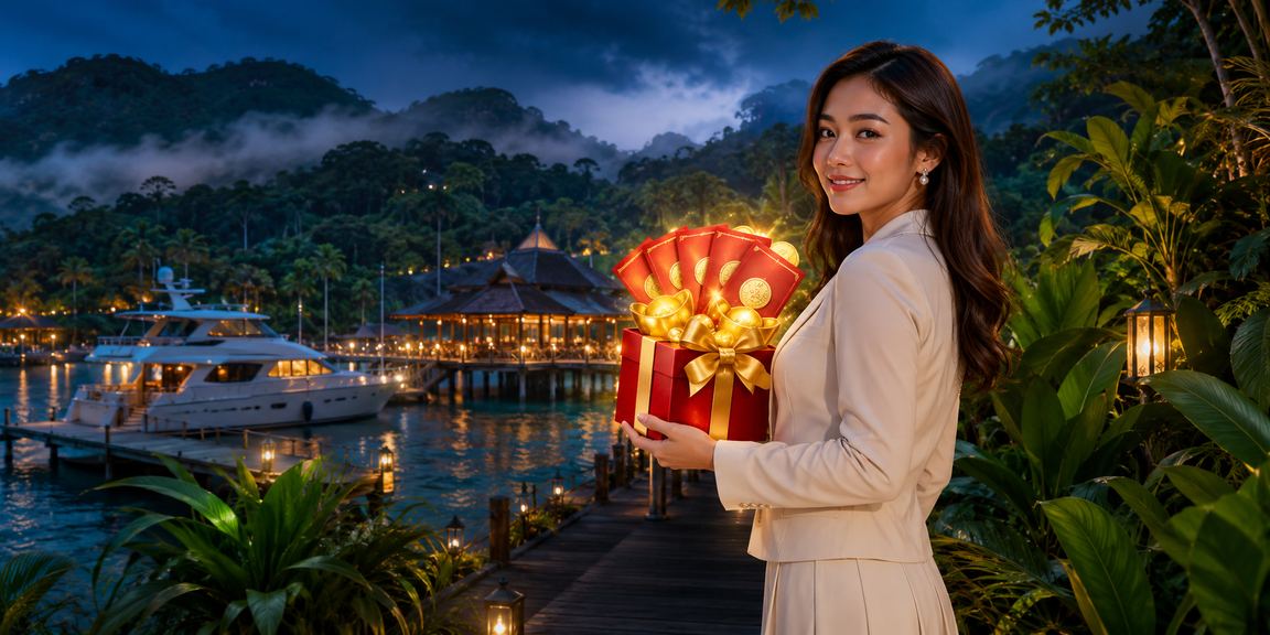 Locally-styled Terengganu festive red envelope bonus